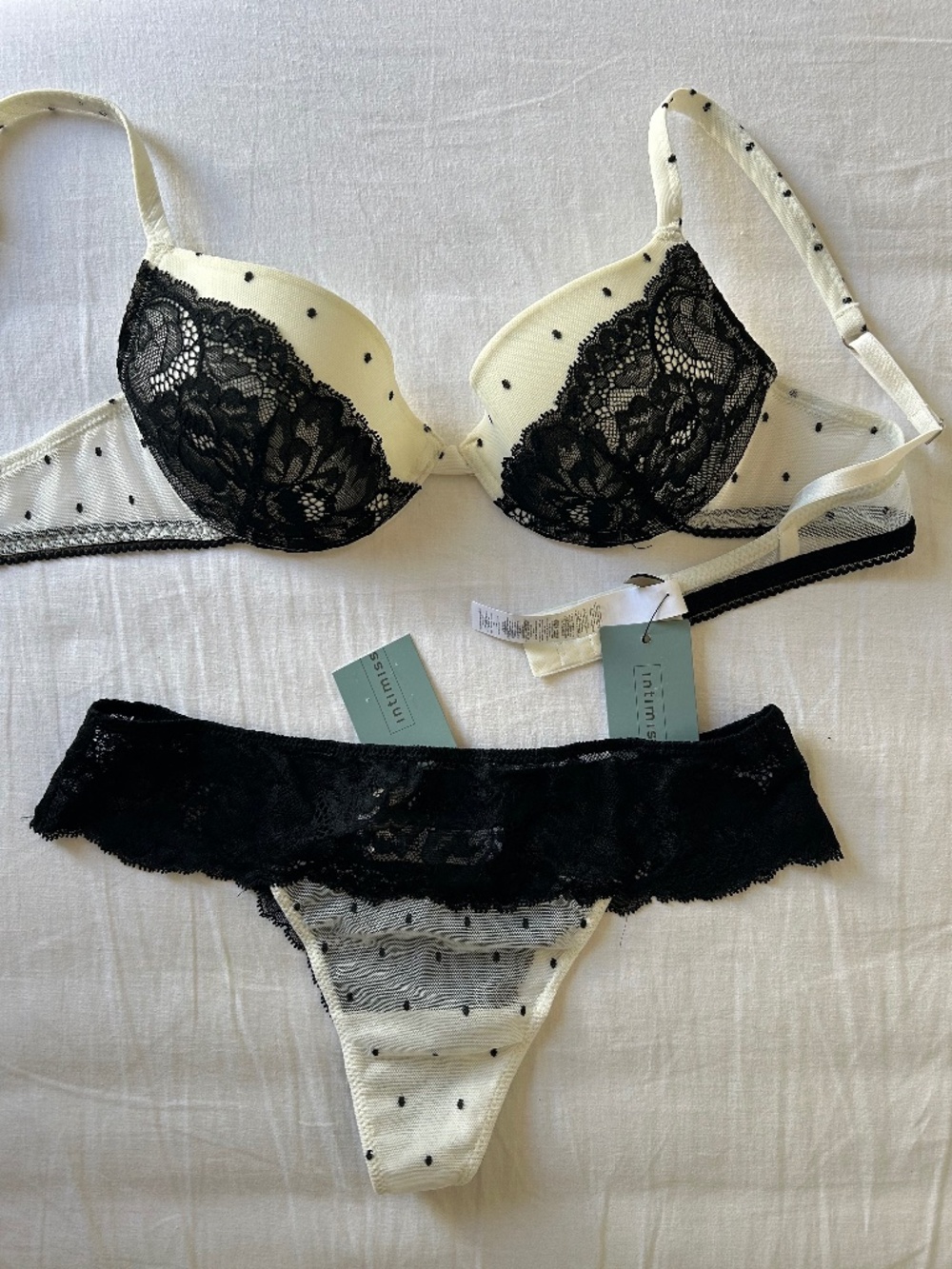 Intimissimi Polka Dot Lace Set